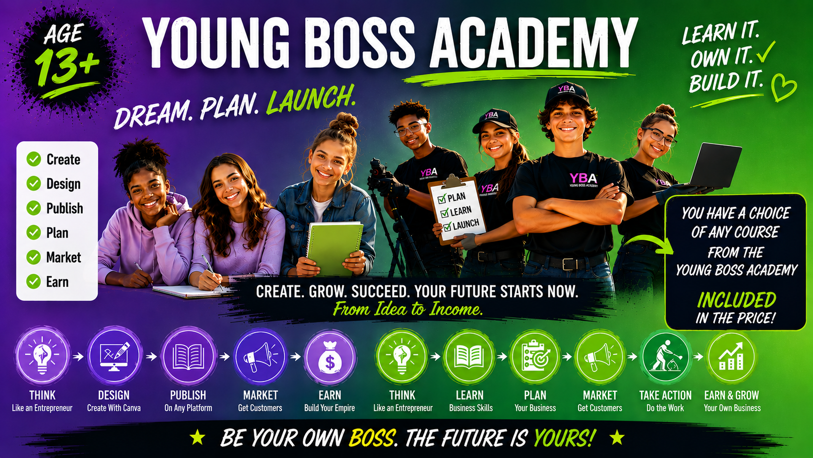 Young Boss Academy — Age 13+